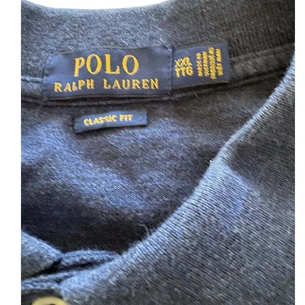 Polo Ralph Lauren Classic Fit Long Sleeve Polo Shirt Blue Men's XXL